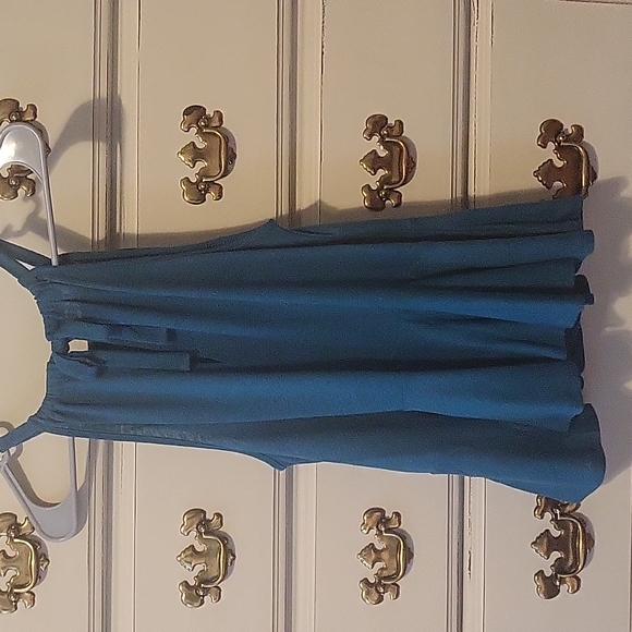 *FREE W/ PURCHASE* Old Navy teal peplum size Small - Picture 2 of 2